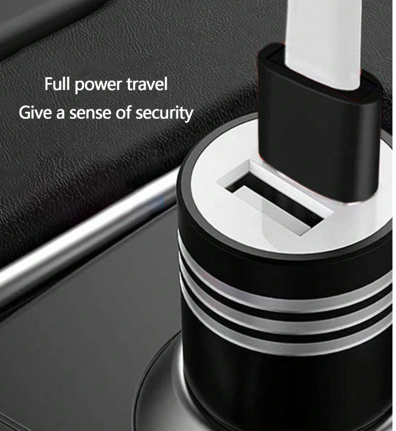 USB-A to Type-C adapter body with reinforced ring design, black and silver metal