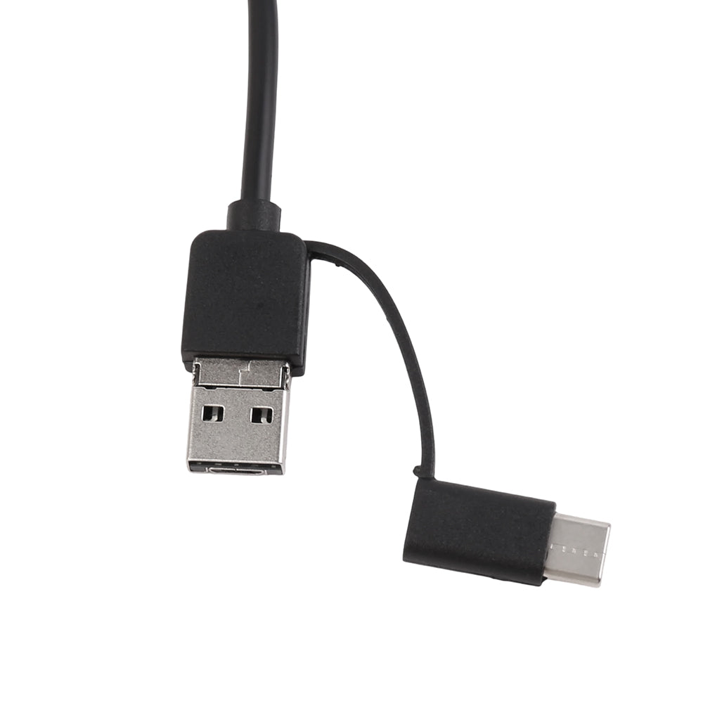 Endoscope inspection camera USB cable with micro and USB-A connectors