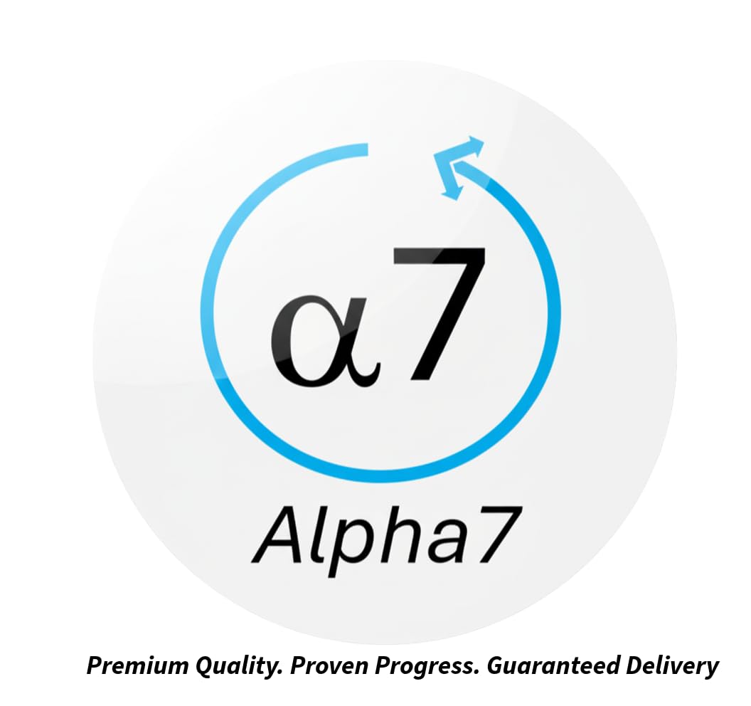Alpha7 logo on shaving system packaging card