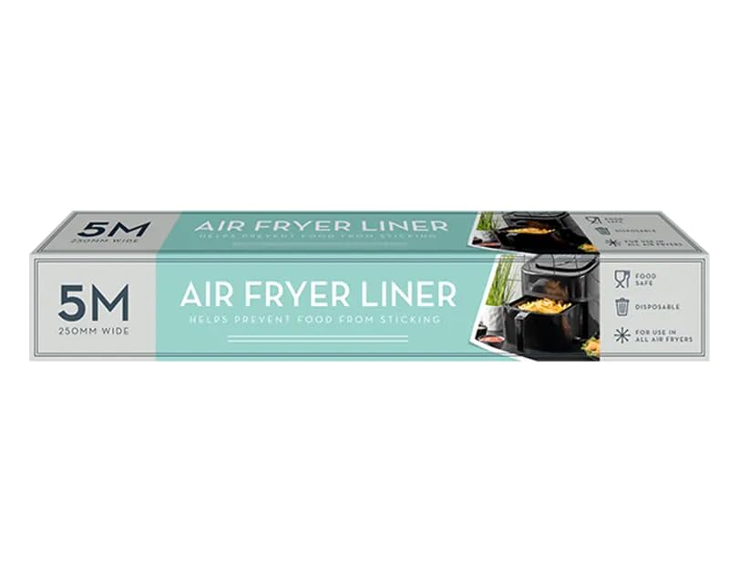 Alpha7 air fryer liner box, 5M wide disposable parchment liners for greaseproof lining