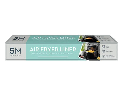 Alpha7 air fryer liner box, 5M wide disposable parchment liners for greaseproof lining