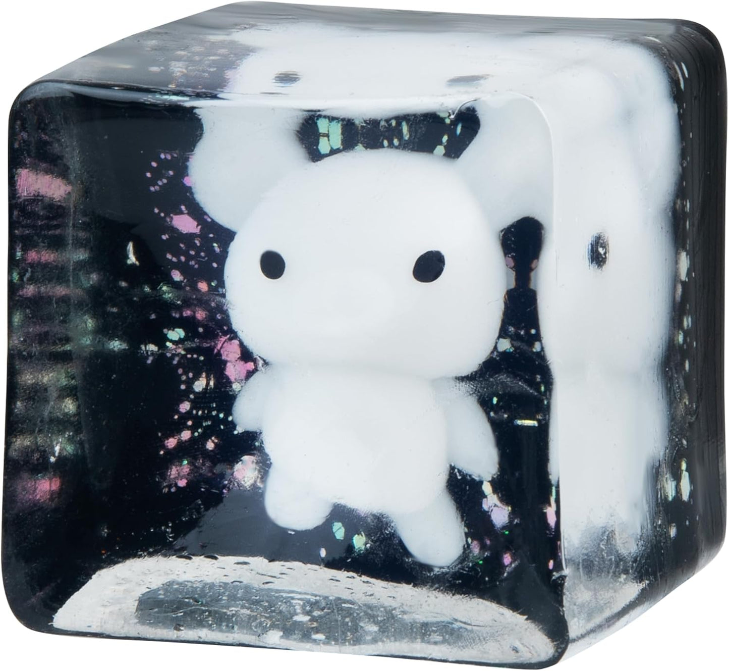 ORB Tabalicious TABA Squishy Glow in The Dark White Bear Stress Cube Toy