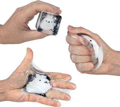 ORB Tabalicious TABA Squishy Glow in The Dark White Bunny Stress Cube Toy