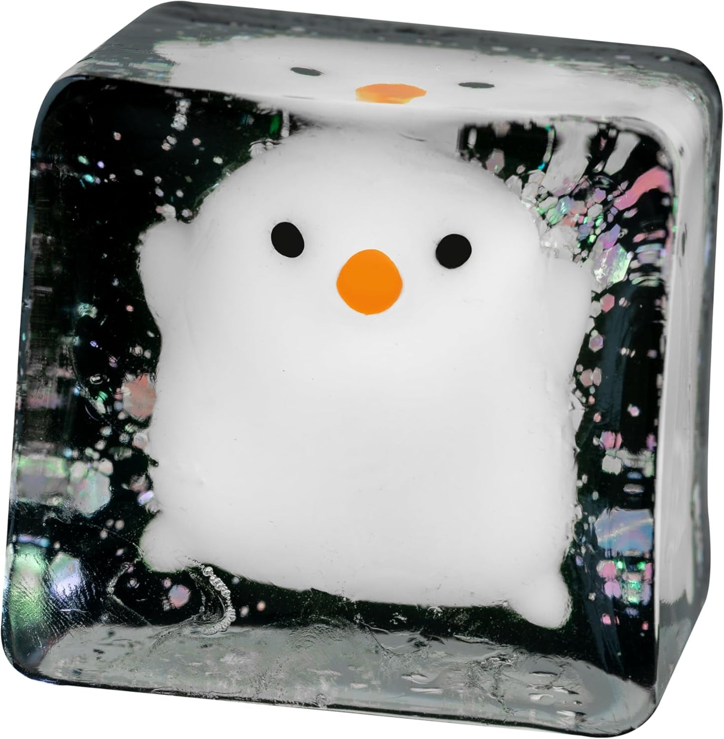 ORB Tabalicious TABA Squishy Glow in The Dark White Chick Stress Cube Toy