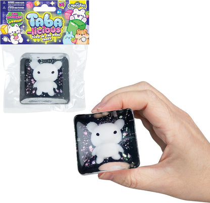 ORB Tabalicious TABA Squishy Glow in The Dark White Bear Stress Cube Toy