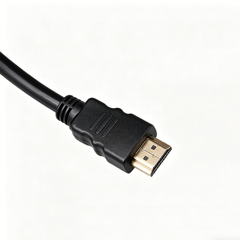 HDMI plug connector on a splitter cable with molded strain relief