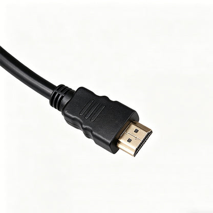 HDMI plug connector on a splitter cable with molded strain relief
