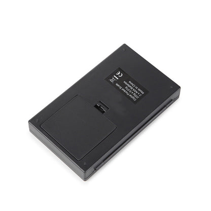 Black digital pocket mini jewellery weighing scale with back label and small port