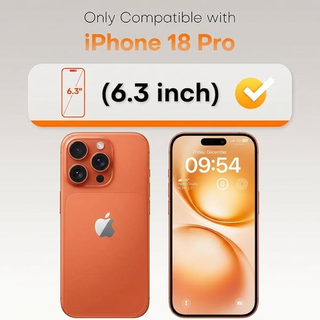 Clear tempered glass screen protector fitted on a phone display with rounded edges