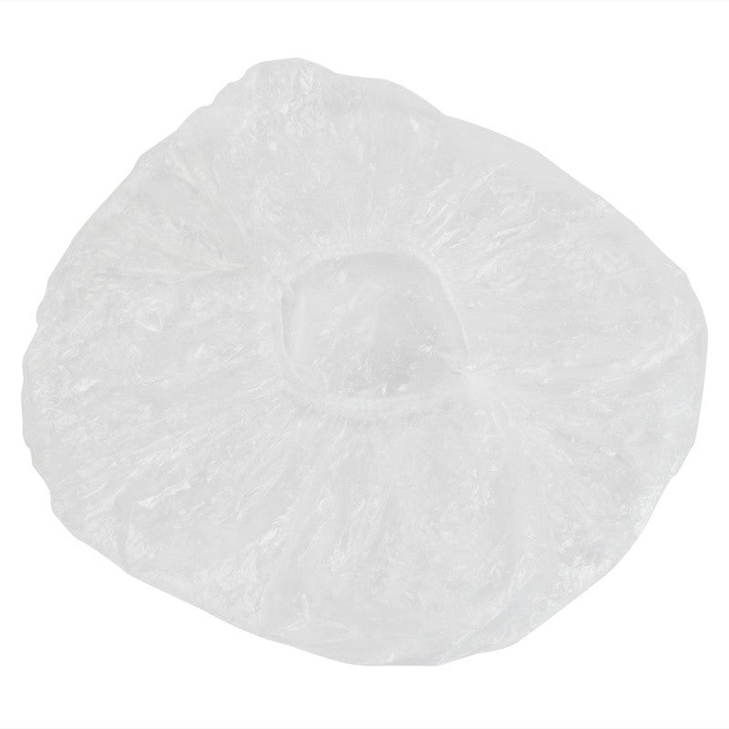 Disposable transparent shower cap, single dome-shaped cap