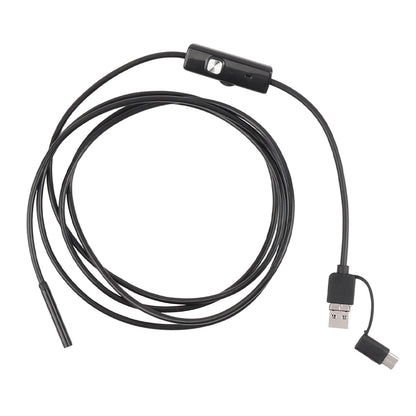 Endoscope camera cable with inline light controller and dual connector plugs