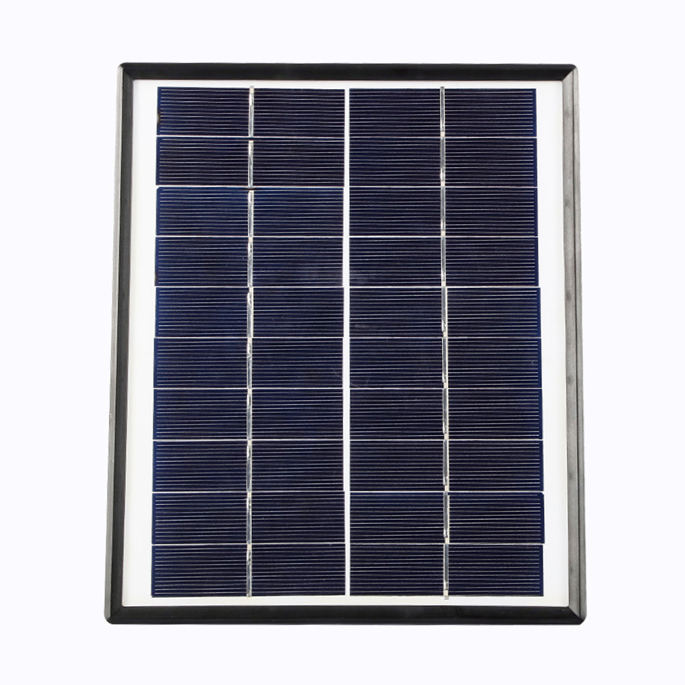 Blue solar panel with metal frame for solar-powered water pump