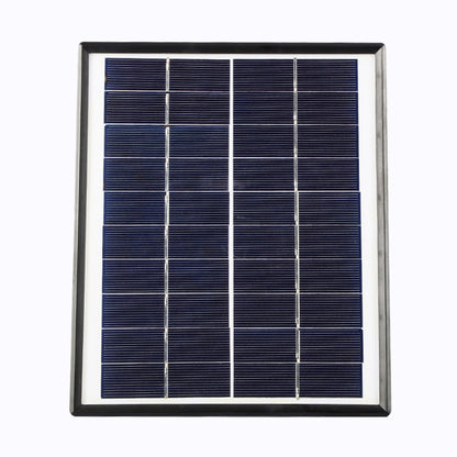Blue solar panel with metal frame for solar-powered water pump
