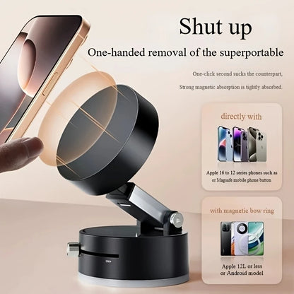 Ultra-Grip Magnetic Vacuum Car Phone Mount | 360° Rotation