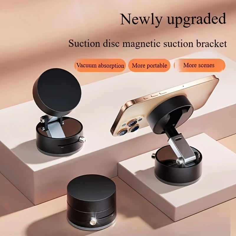 Ultra-Grip Magnetic Vacuum Car Phone Mount | 360° Rotation
