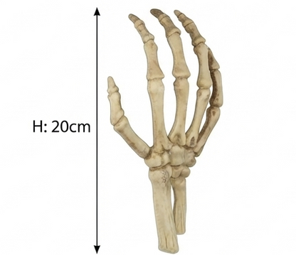 Skeleton hand decoration, height 20cm with upright five-finger pose