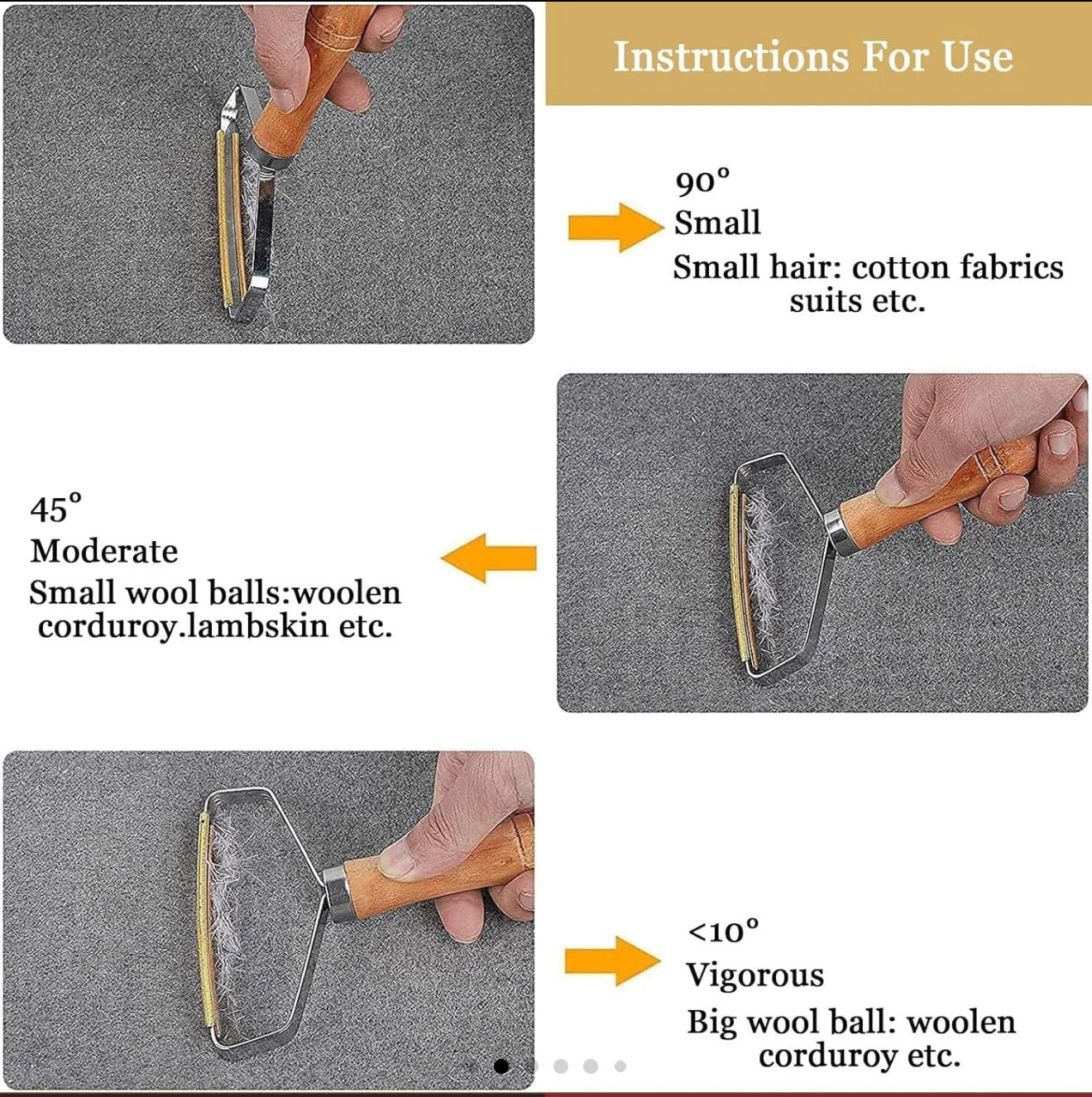 Aniuge 2-Pack Manual Lint Remover & Carpet Scraper