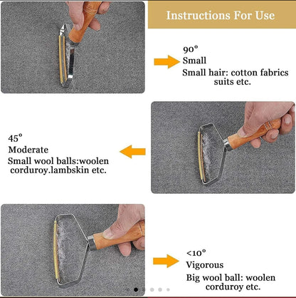 Aniuge 2-Pack Manual Lint Remover & Carpet Scraper