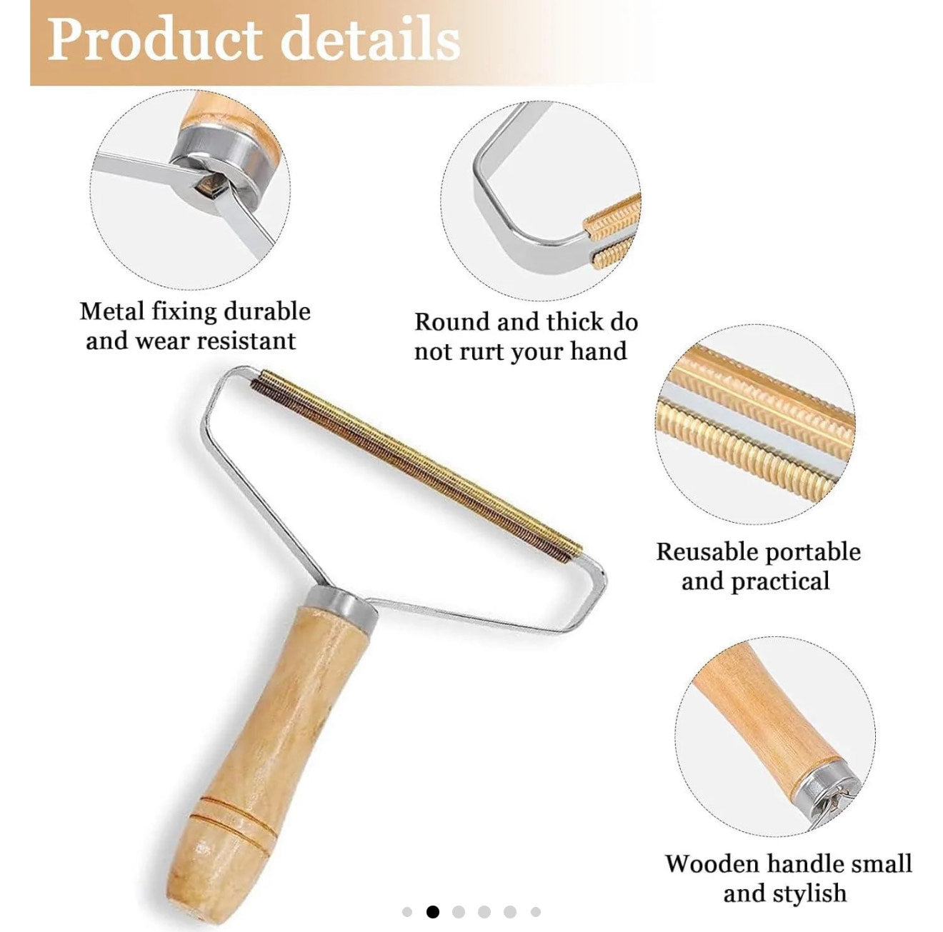 Aniuge 2-Pack Manual Lint Remover & Carpet Scraper