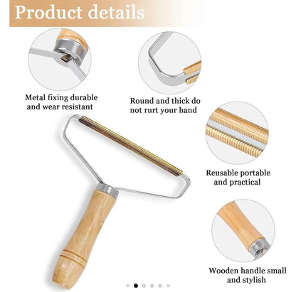 Aniuge 2-Pack Manual Lint Remover & Carpet Scraper