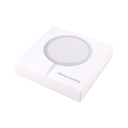Magnetic wireless charger dock with round charging pad on charging base