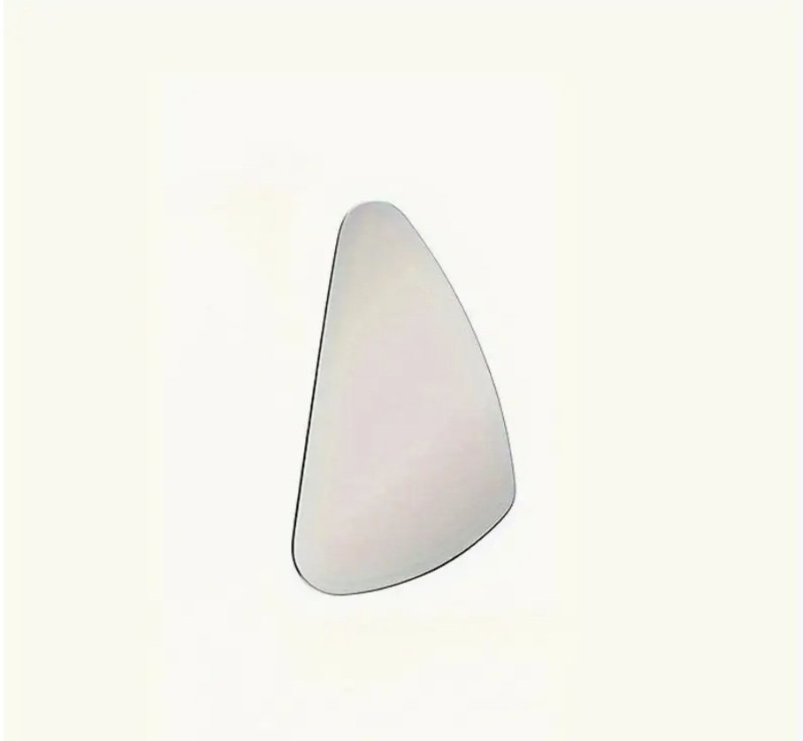 Stainless steel gua sha facial massager with triangular contour face head