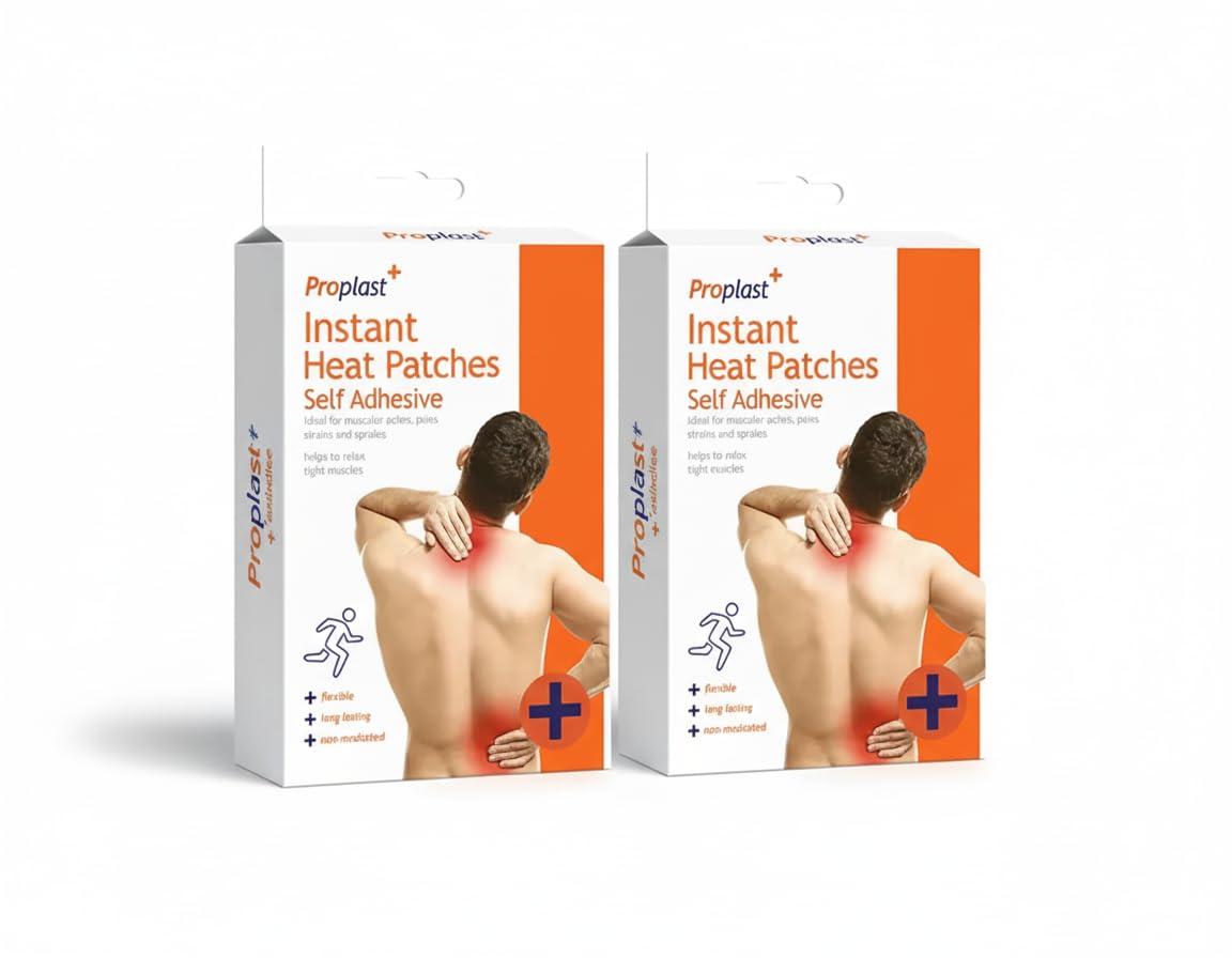 Alpha7 self-adhesive instant heat patch 2-pack boxes